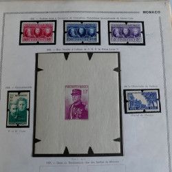 Collection timbres de Monaco 1885-1967 neufs en album Thiaude, TB / SUP.