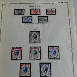 Collection timbres de Monaco 1885-1967 neufs en album Thiaude, TB / SUP.