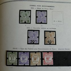 Collection timbres de Monaco 1885-1967 neufs en album Thiaude, TB / SUP.