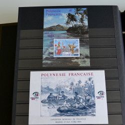 Collection poste aérienne - blocs de Polynésie Française neuf**.