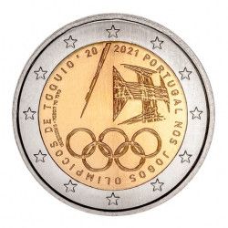 2 euros commémorative Portugal 2021 - Jeux Olympiques Tokyo.