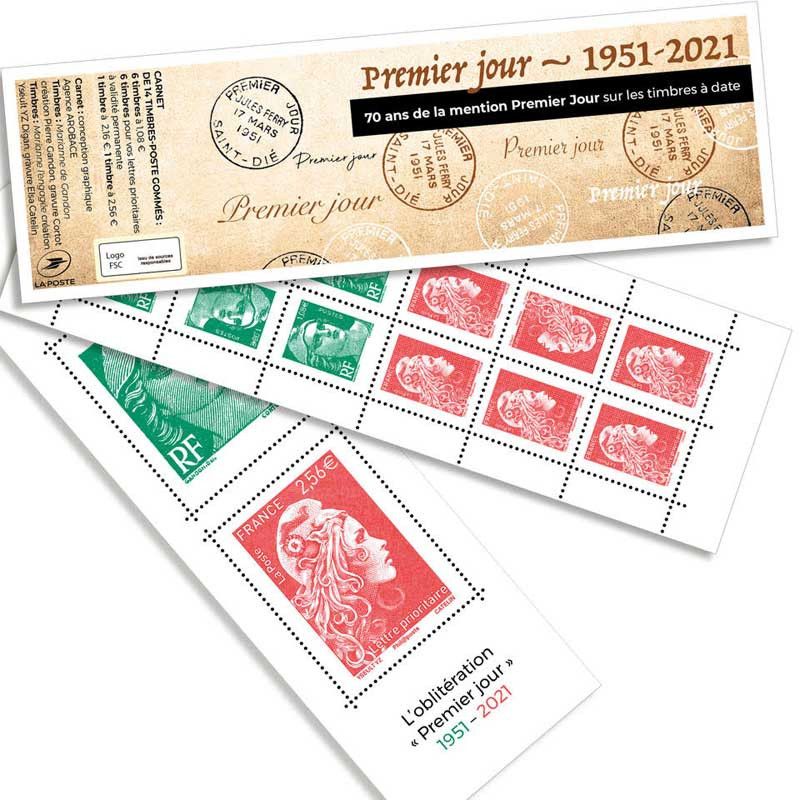 Carnet mixte de 14 timbres L'oblitération Premier jour N°1528.