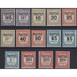 Monaco timbres N°140-153 série neuf**.