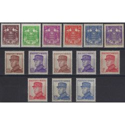 Monaco timbres N°154-166 série avènement neuf**.