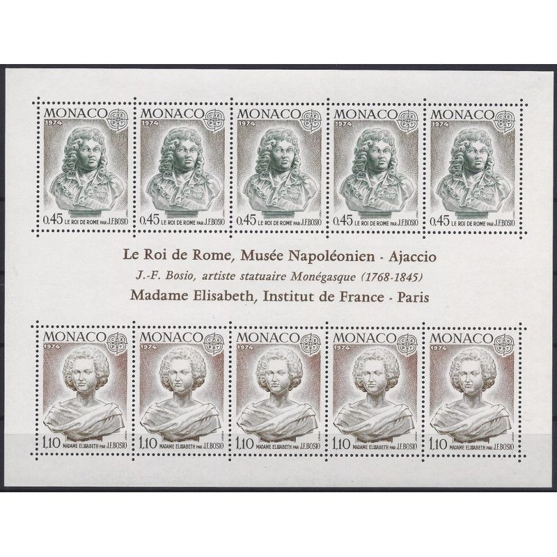 Monaco bloc-feuillet de timbres N°9 Europa neuf**.
