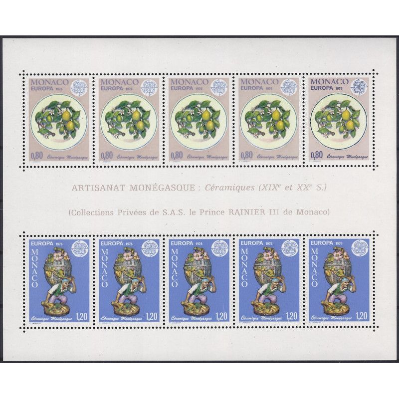 Monaco bloc-feuillet de timbres N°12 Europa neuf**.