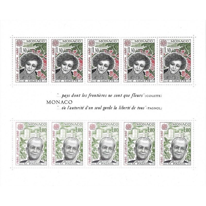 Monaco bloc-feuillet de timbres N°18 Europa neuf**.