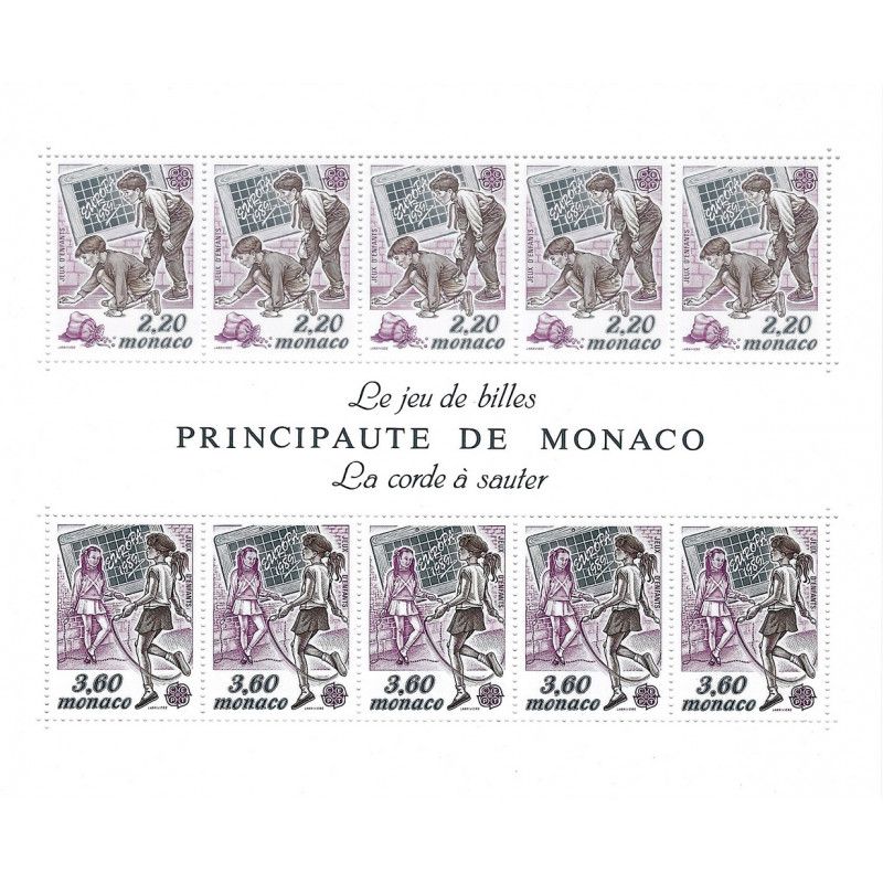 Monaco bloc-feuillet de timbres N°46 Europa neuf**.