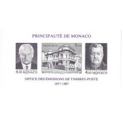 Monaco bloc-feuillet de timbres N°39a non dentelé neuf**.