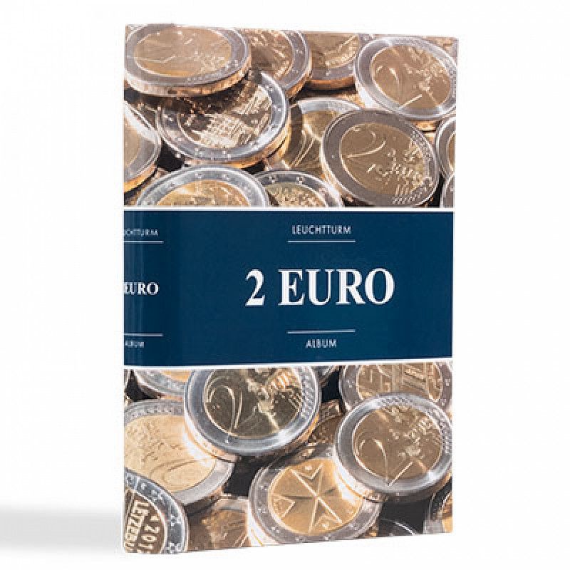 Album illustré spécial monnaies 2 euros commémoratives.