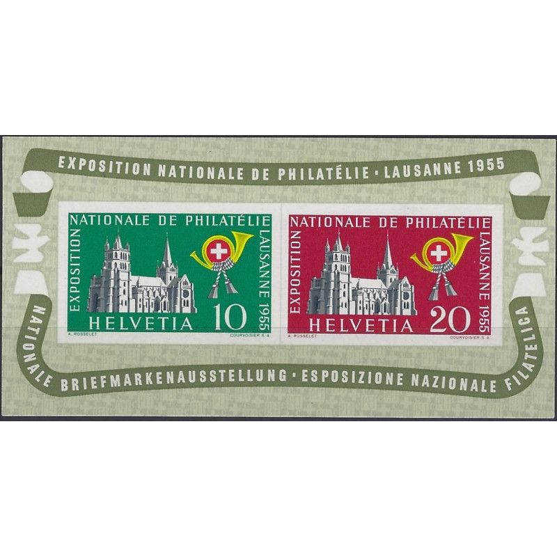 Suisse Expo de Lausanne bloc feuillet de timbres N°15 neuf**.