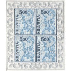 Suisse Broderie de Saint-Gall feuillet de 4 timbres N°1654a neuf.