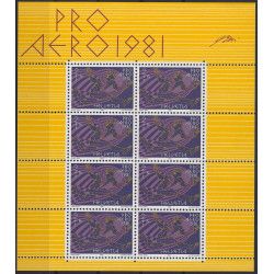 Suisse Poste aérienne N°48 feuillet de 8 timbres neuf**.