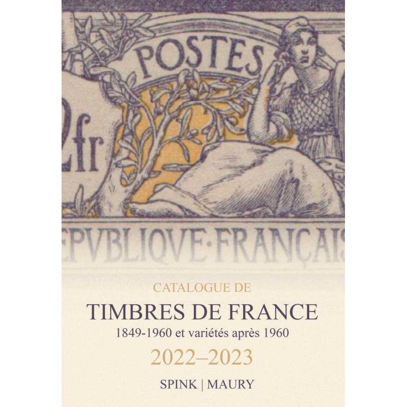 Catalogue de cotation Maury timbres de France 2022-2023.
