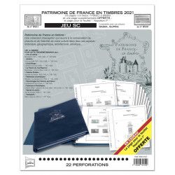 Jeux SC Yvert "Patrimoine de France en timbres" 2021.