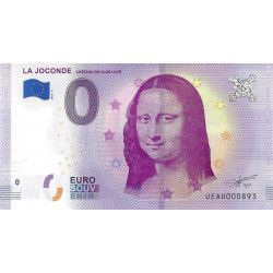 Billet Euro souvenir La Joconde 2018.