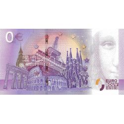 Billet Euro souvenir neutre spécimen.
