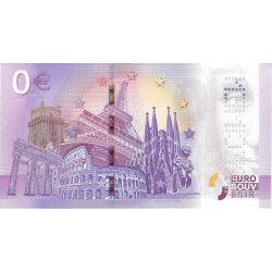 Billet Euro Souvenir 0 € – Le Monde du Football Spécimen – Russie 2018.