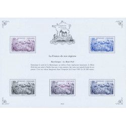 Blocs spéciaux Patrimoine de France en timbres 2021.