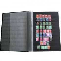 Classeur Perfecta grand modèle 32 pages noires pour timbres-poste.