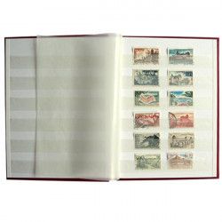 Classeur Perfecta petit modèle 16 pages blanches pour timbres-poste.