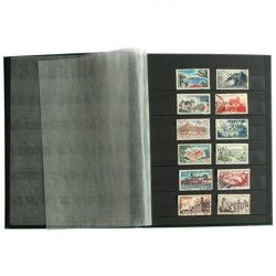 Classeur Perfecta petit modèle 16 pages noires pour timbres-poste.