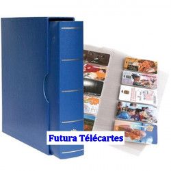 Album Futura garni de 10 feuilles pour télécartes.