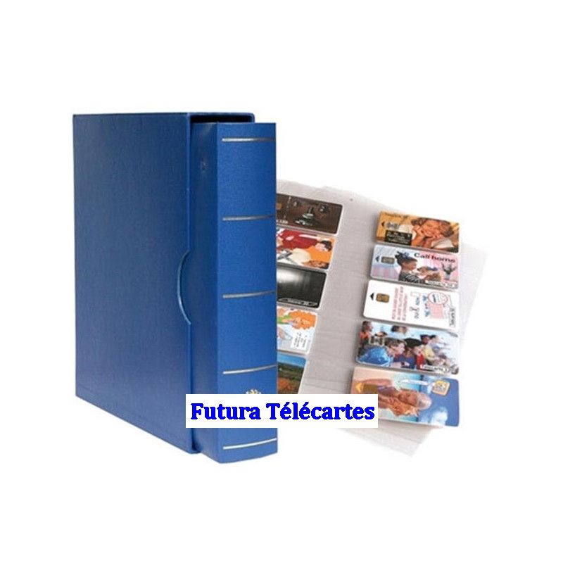 Album Futura garni de 10 feuilles pour télécartes.