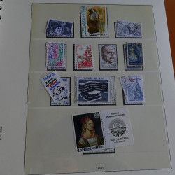 Collection timbres de France 1973-1980 oblitérés en album Lindner.