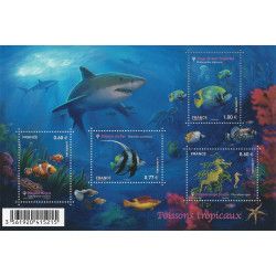 Feuillet de 4 timbres Poissons tropicaux F4646 neuf**.