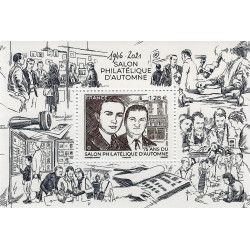 Feuillet de timbre 75 ans du salon philatélique F5539 neuf**.