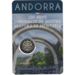 2 euros commémorative Andorre 2021 - Meritxell BU FDC Coincard.