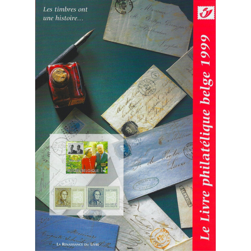 Belgique Livre des timbres-poste de l'année 1999.