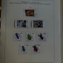 Collection timbres d'Allemagne R.F.A. 1975-1993 oblitérés en album Schaubek.