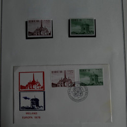 Collection historique des timbres Europa 1976-1979 en album Cérès.