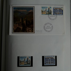 Collection historique des timbres Europa 1976-1979 en album Cérès.