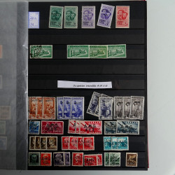 Collection timbres d'Italie fins de catalogues en album.