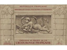 Carnets de timbres de France émis au profit de la Croix-Rouge Française.