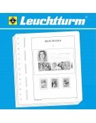 Albums pré imprimés Leuchtturm Belgique pour collection de timbres.