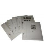 Albums préimprimées Lindner-T pour collectionner les timbres de Canada.