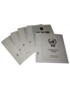 Albums pré imprimées Lindner-T pour collectionner les timbres de Nations Unies.