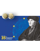 Série de 23 pièces de 2 euro commémorative Erasmus en stock.