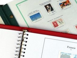 Compléments annuels de feuilles pré imprimées pour timbres de France.