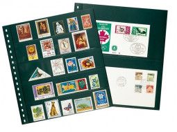 Feuilles de classement Omnia Lindner pour timbres, blocs, enveloppes.