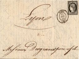 Lettres rares classiques de France, histoire postale Française pour philatéliste.