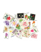 Pochettes de timbres thématique sur les fleurs, fruits sélectionnées avec soin pour compléter votre collection.