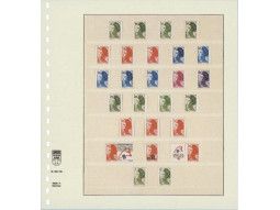 Feuilles Lindner double-t pour la collection timbres, enveloppes, cartes, blocs-feuillets.