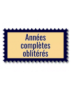 Années complètes de timbres oblitérés de France pour compléter votre collection.