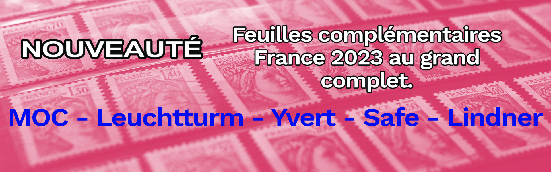 Compléments album  timbres de France 2023 disponible.