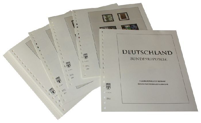 Album Lindner-t pour collectionner les timbres d'Allemagne parus depuis 1849 à nos jours.